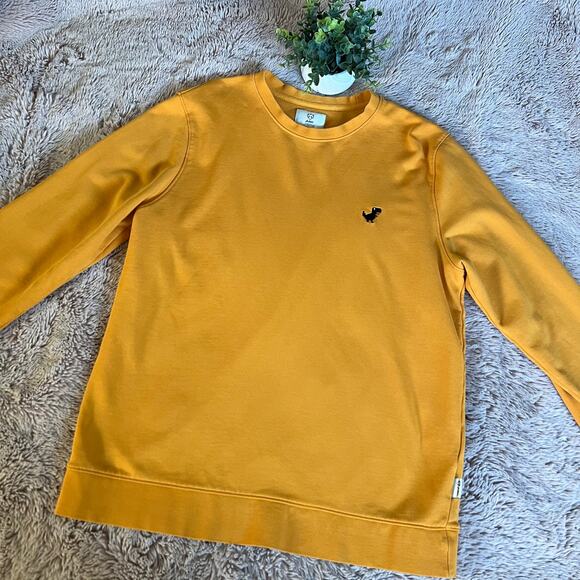 A-dam Yellow 'Gerar' Dinosaur T-Rex Pullover Sweatshirt Size: Large  Men's - Picture 15 of 15